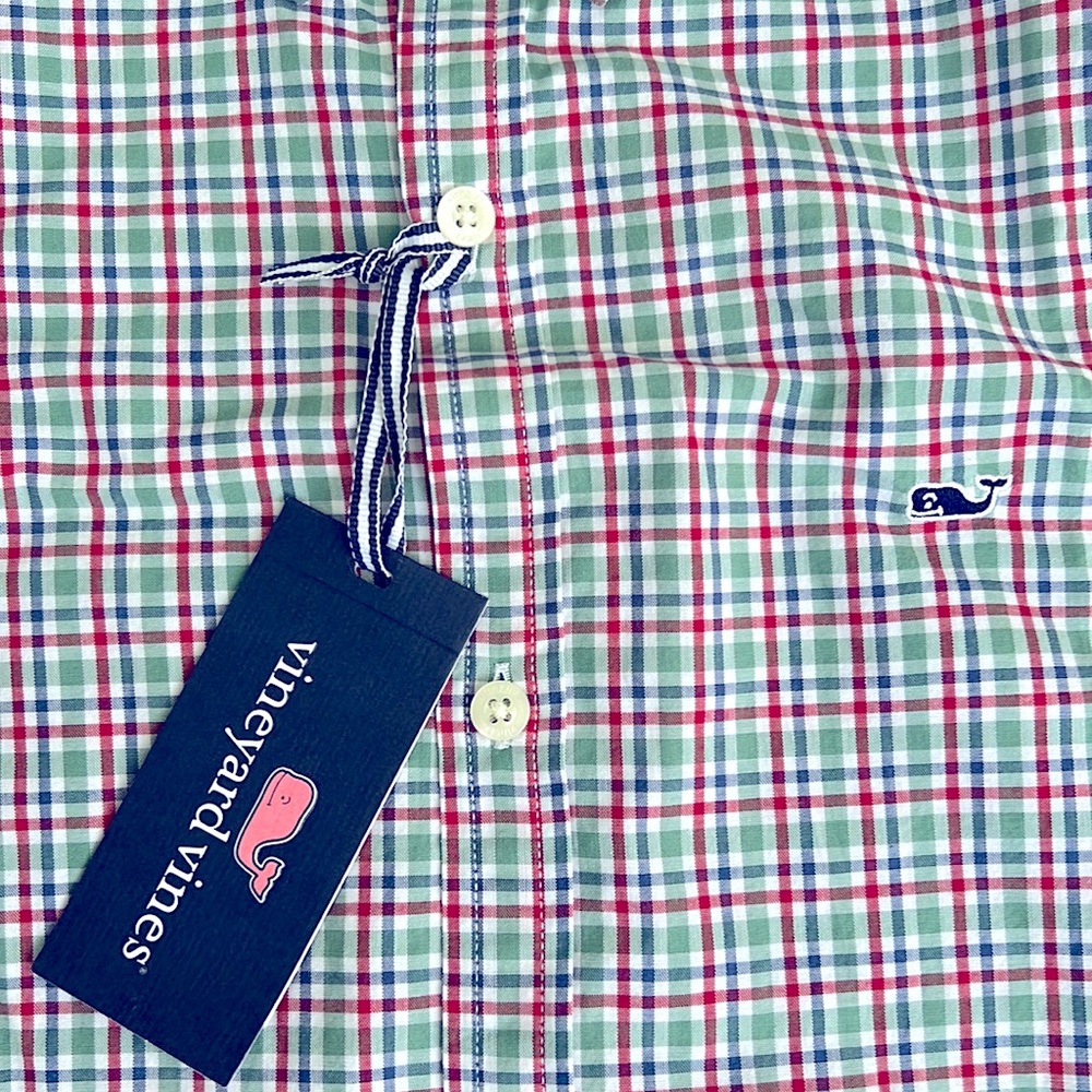 Boys button-down longsleeve shirt, – size XL (18)